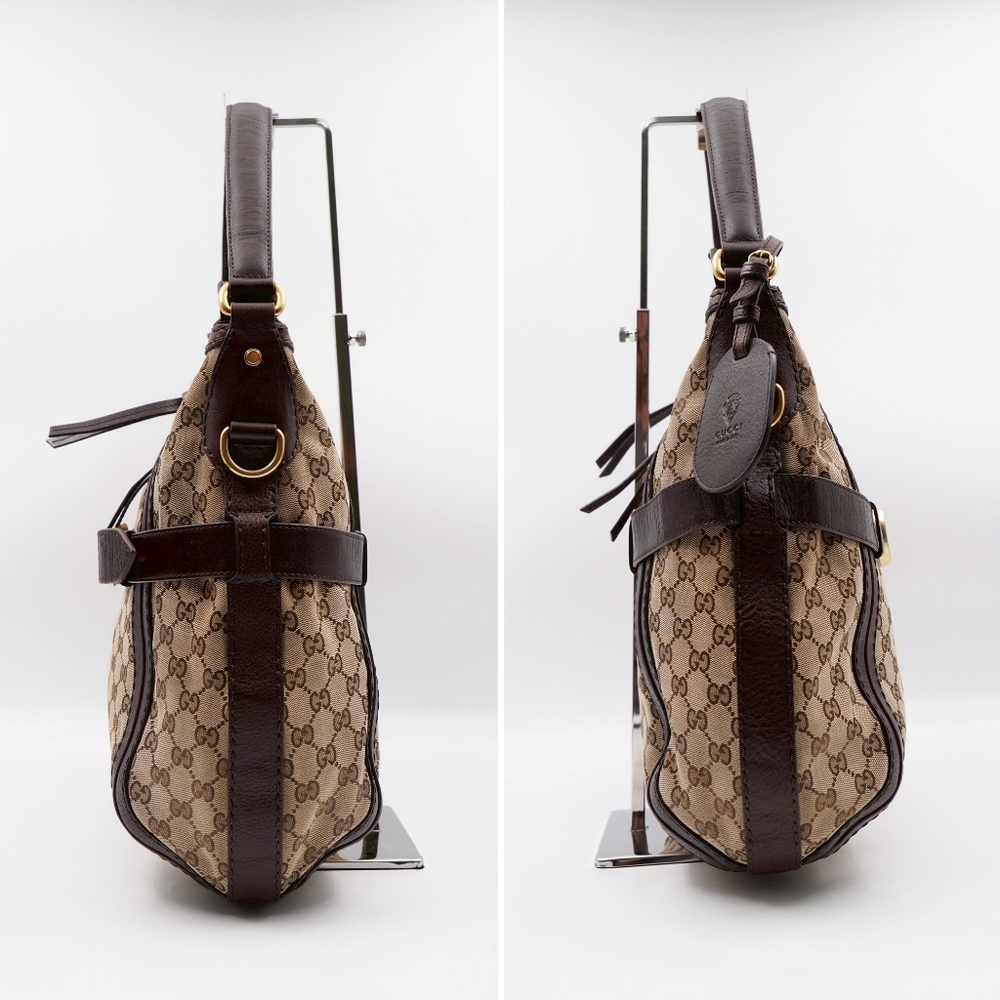 BN35❤️ Gucci GG Double G Running Hobo - Picture 7 of 16